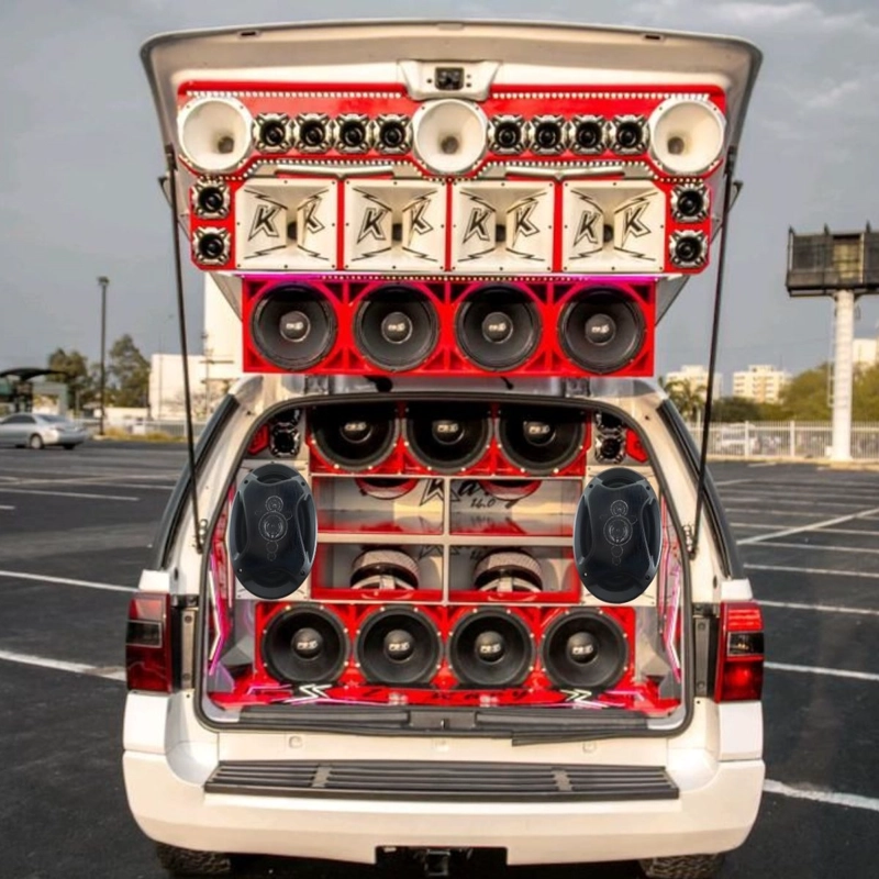 PARLANTE DE AUTO POTENCIA 800W SONIDO MUSICA VEHICULO LAU - 2