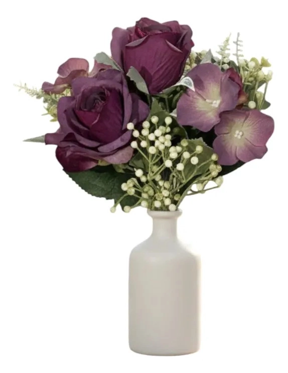 SET 3 FLORES ARTIFICIALES SILVESTRES RAMO DECORATIVO JHN - 3