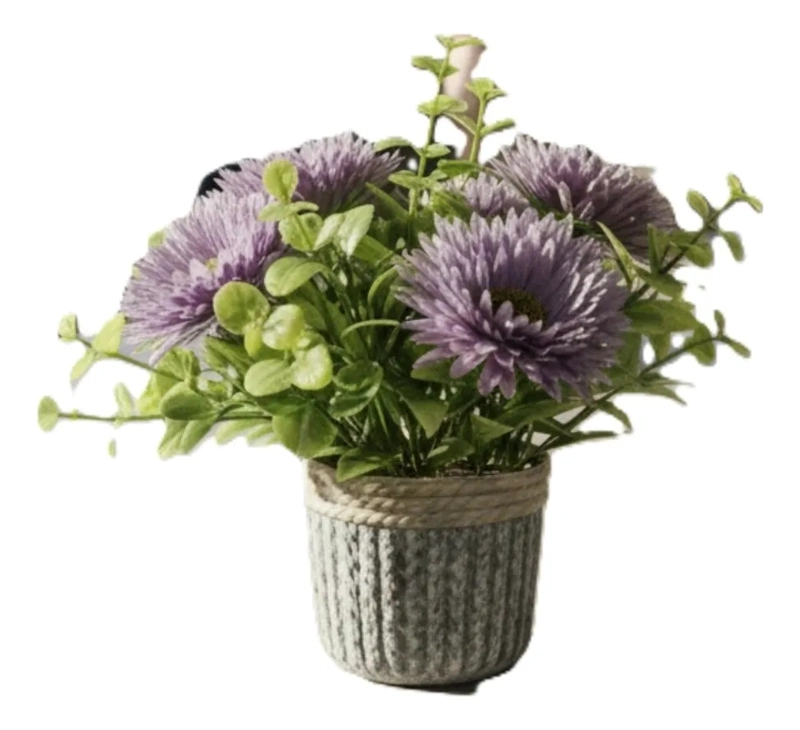 PLANTA DECORATIVA ARTIFICIAL CRISANTEMOS SILVESTRES JHN - 1