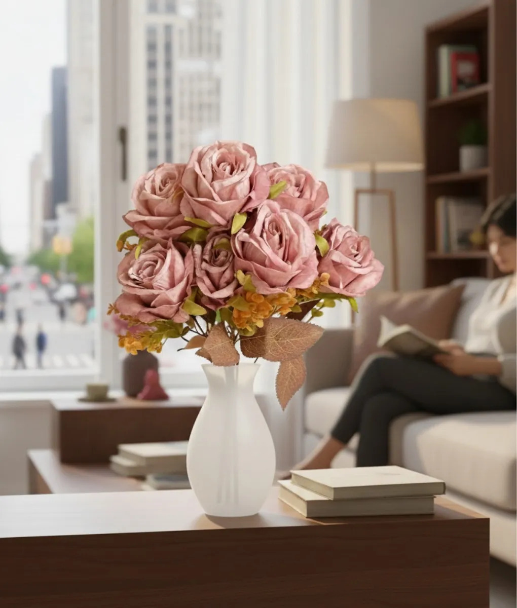 FLOR ARTIFICIAL RAMO DECORATIVO BELLEZA DISEÑO REALISTA JHN - 4