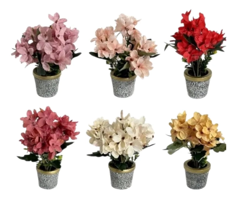 PLANTA ARTIFICIAL DECORATIVA HORTENSIAS ADORNO HOGAR JHN - 3