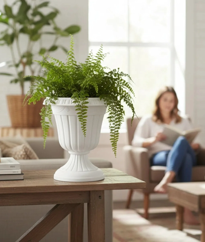 MACETERO ESTILO URNA CLASICA JARDIN BOTANICA DISEÑO COPA JHN - 2