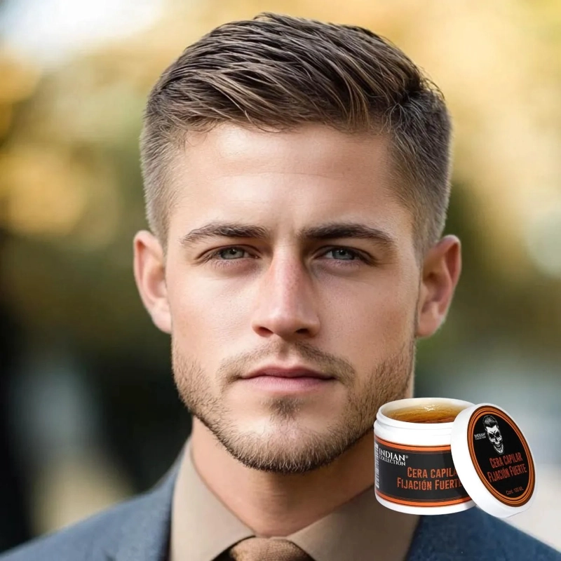 SET 2 FIJADOR CAPILAR CERA PARA HOMBRE FUERTE CABELLOS LAU - 3