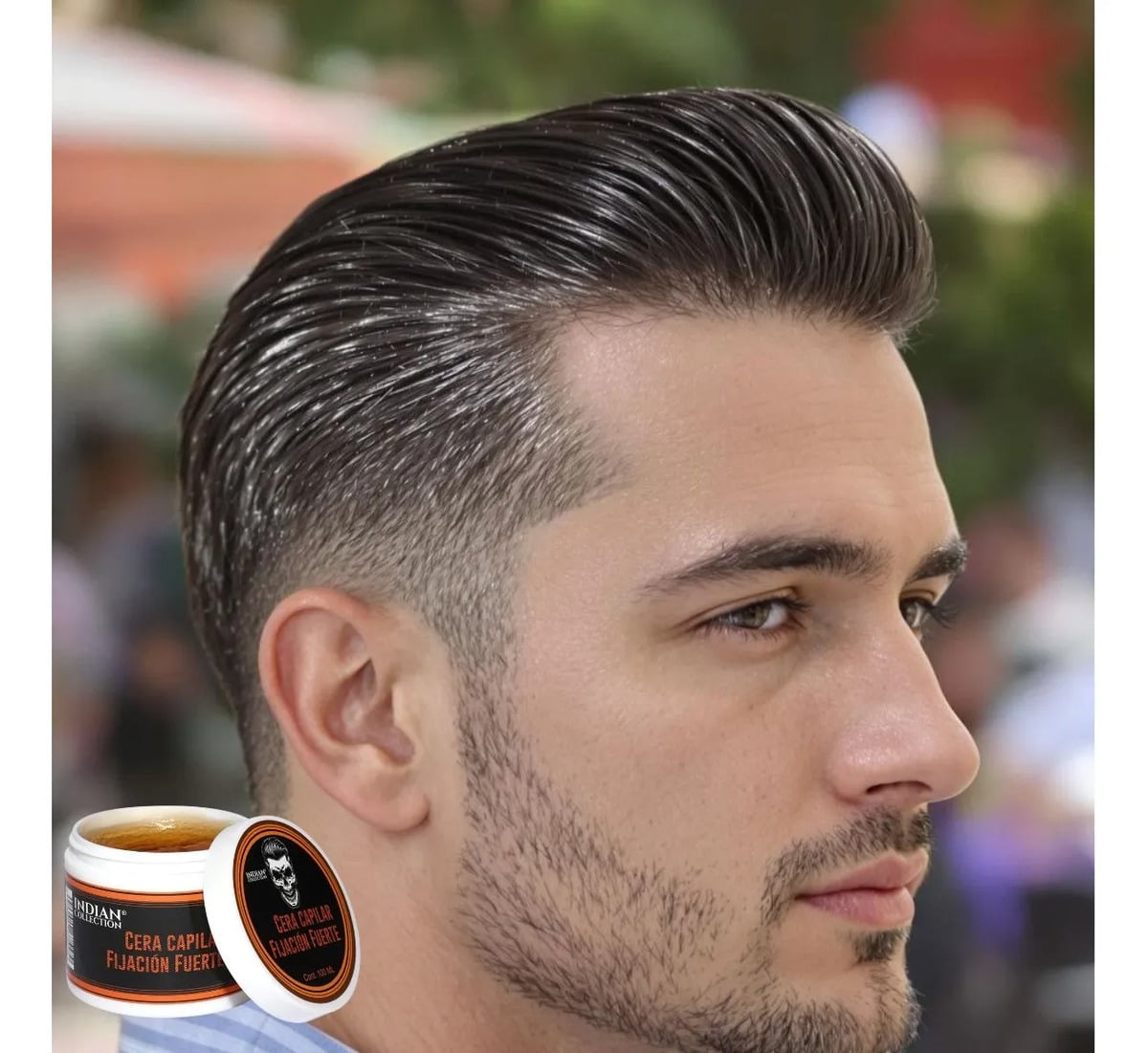SET 2 FIJADOR CAPILAR CERA PARA HOMBRE FUERTE CABELLOS LAU - 6