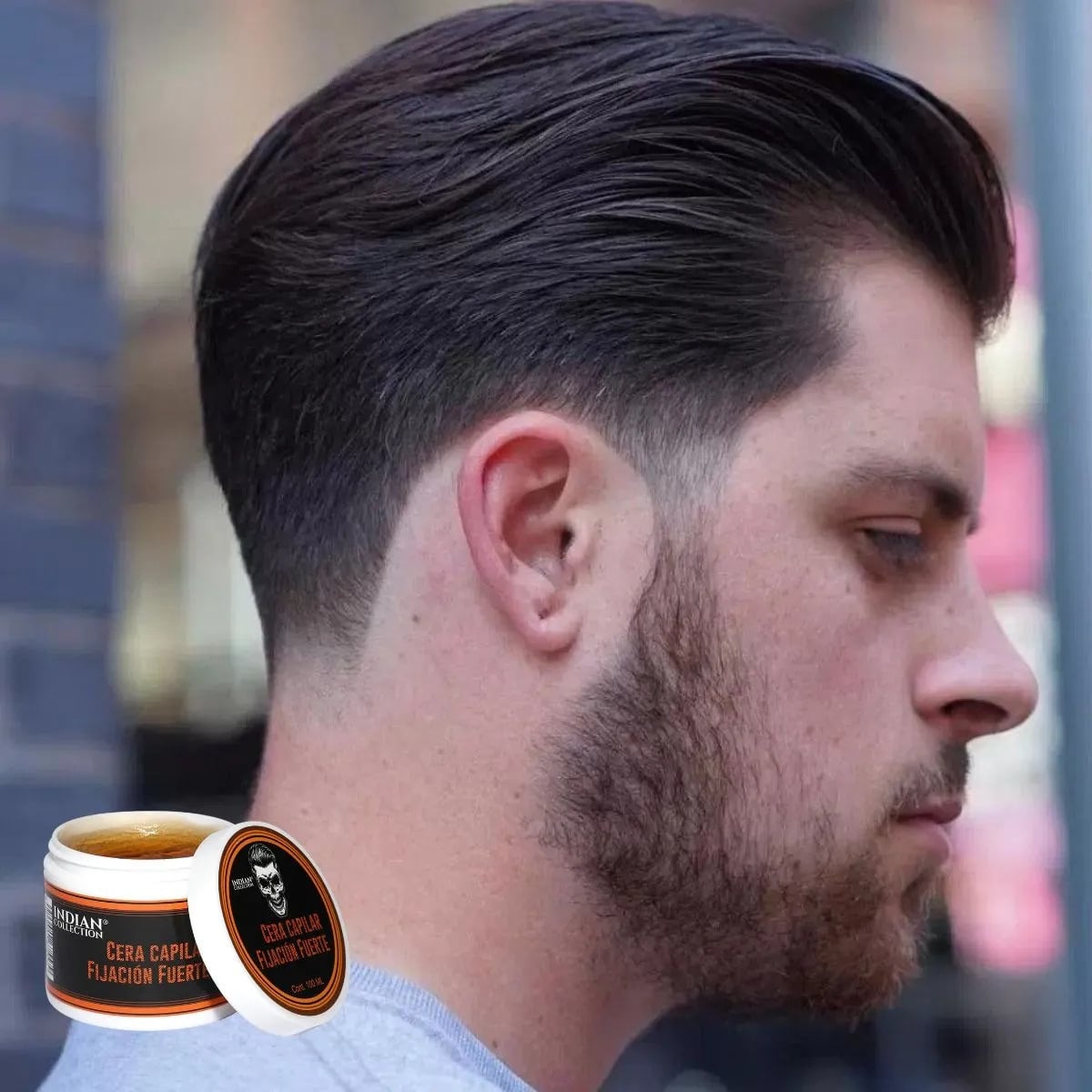 SET 2 FIJADOR CAPILAR CERA PARA HOMBRE FUERTE CABELLOS LAU - 8