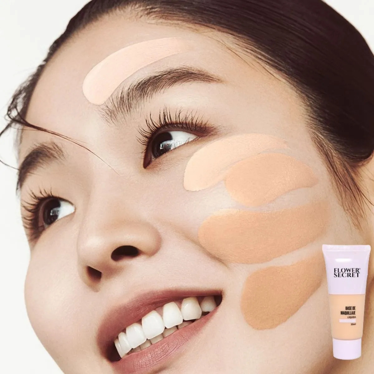 PACK 4 BASES DE MAQUILLAJE LIQUIDA COBERTURA LIGERA 30ML LAU - 1