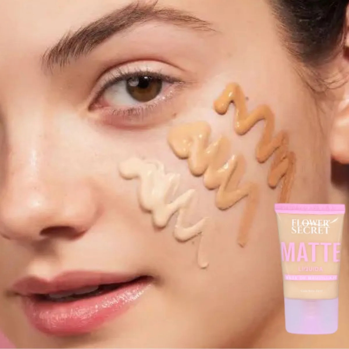 PACK 24 BASES DE MAQUILLAJE MATTE 36ML ROSTRO MUJER LAU - 6