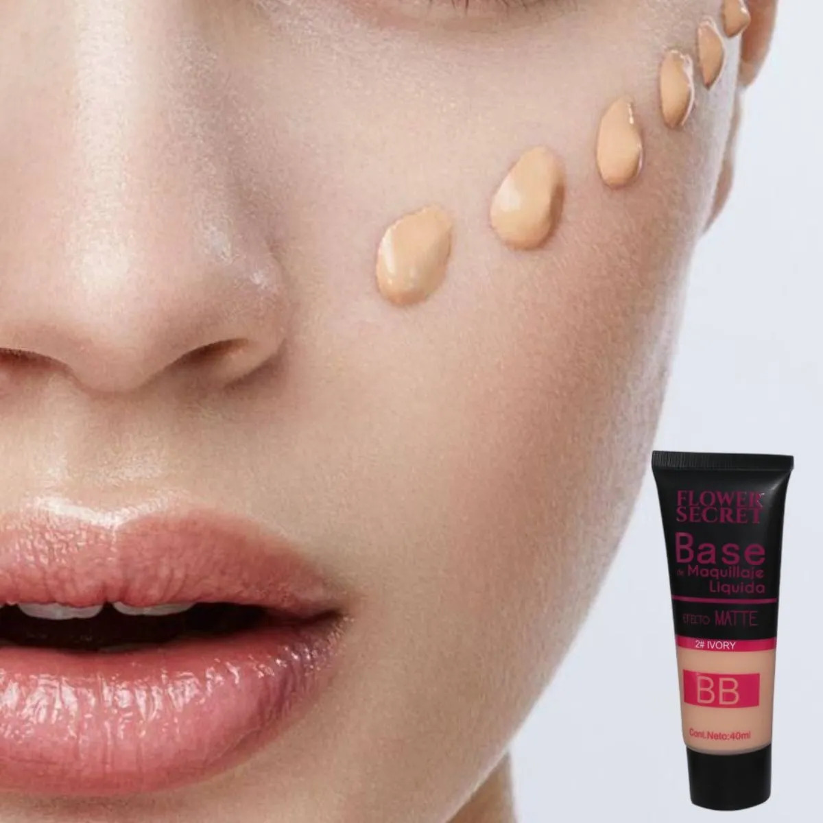 PACK 4 BASES DE MAQUILLAJE LIQUIDA EFECTO MATE 40ML LAU - 5