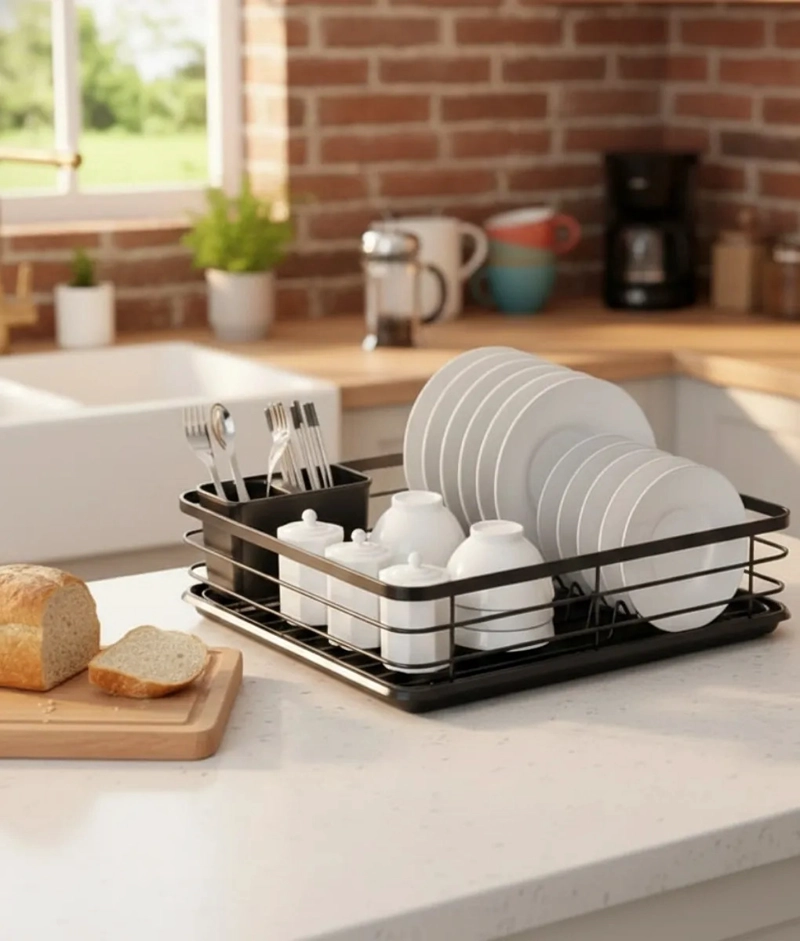 SECAPLATOS ESCURRIDOR LOZA COMPACTO DISEÑO MINIMALISTA JHN - 2
