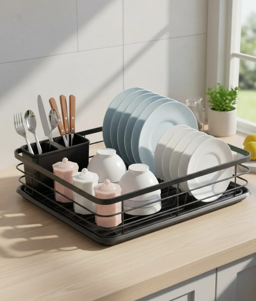 SECAPLATOS ESCURRIDOR LOZA COMPACTO DISEÑO MINIMALISTA JHN - 8