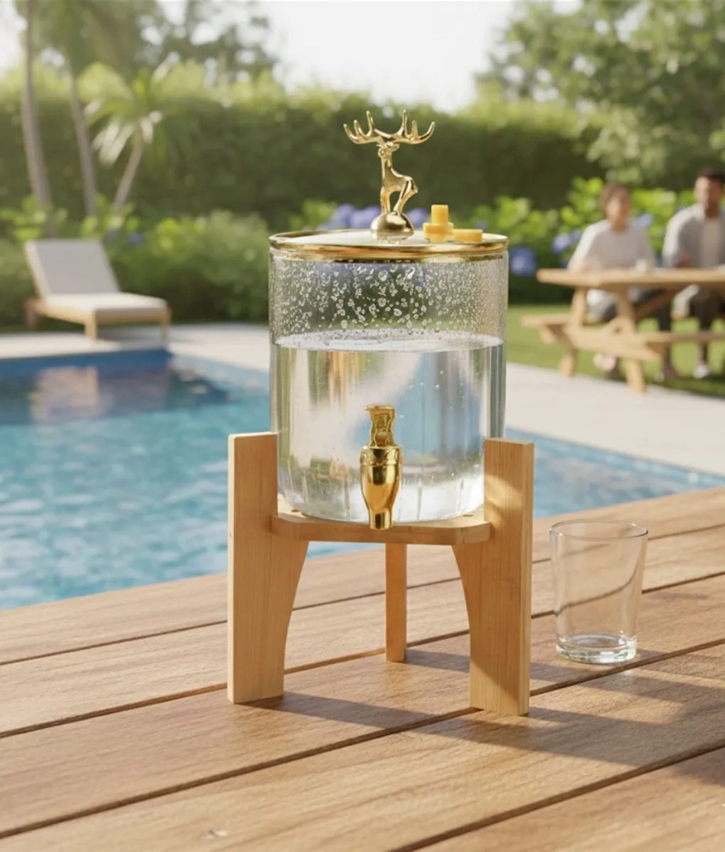 DISPENSADOR BEBIDAS GRIFO DECORATIVO SOPORTE ELEVADO JHN - 7