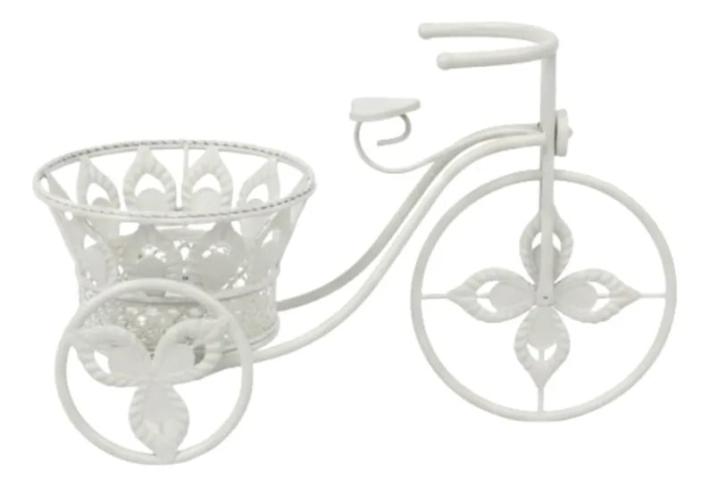 PORTA MACETA DECORATIVO DISEÑO BICICLETA VINTAGE ADORNO JHN - 3