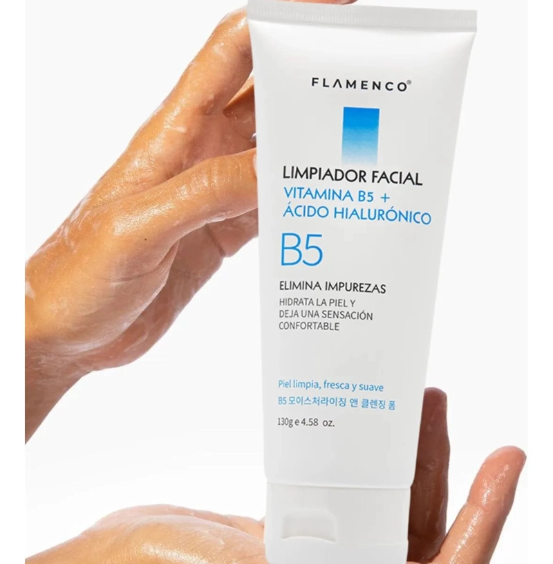 SET 2 LIMPIADOR FACIAL VITAMINA B5 CON ACIDO HIALURONICO LAU - 3