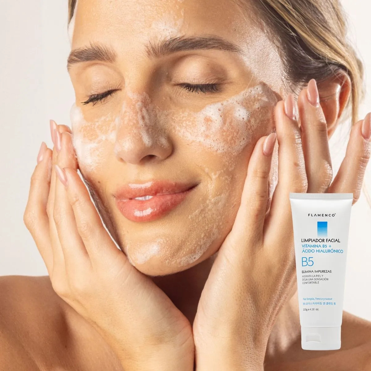 SET 2 LIMPIADOR FACIAL VITAMINA B5 CON ACIDO HIALURONICO LAU - 6