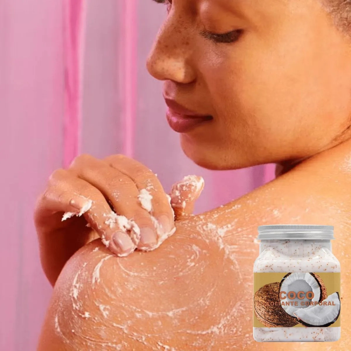 SET 2 EXFOLIANTES CORPORAL DE COCO REVITALIZA PIEL LAU - 7