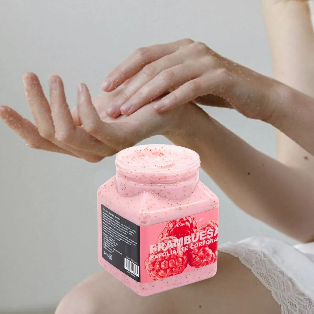 SET 2 EXFOLIANTES CORPORAL FRAMBUESA TODO TIPO DE PIEL  LAU - 8