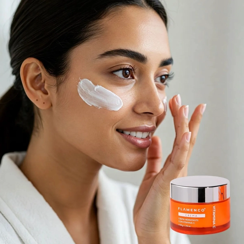 CREMA FACIAL HIDRATANTE VITAMINA C ILUMINADORA LAU - 4