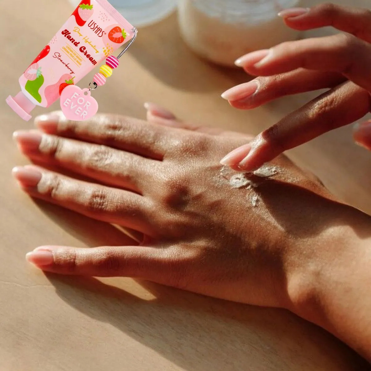 SET 3 CREMA DE MANOS FOR EVER STRAWBERRY HIDRATA LAU - 7