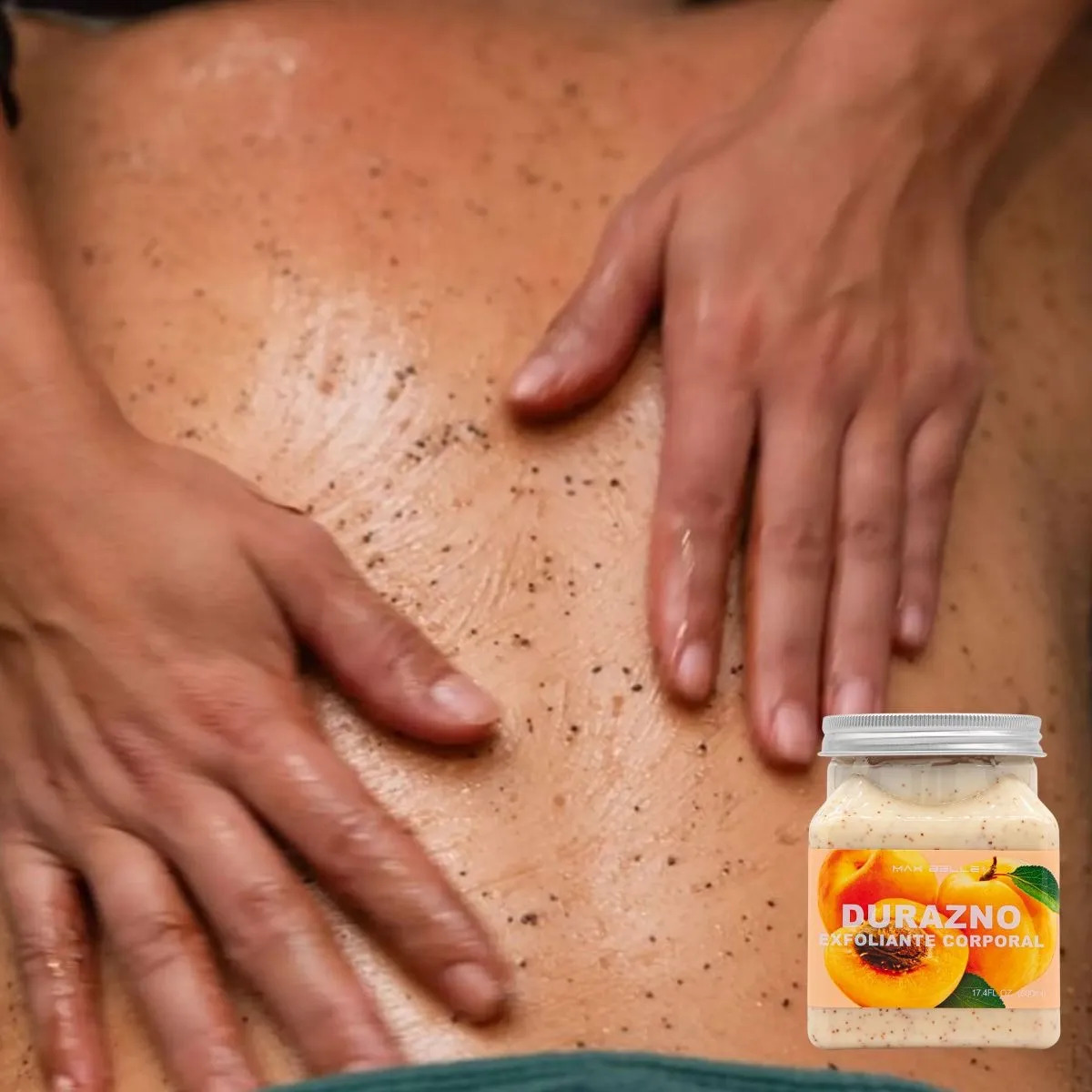 SET 2 EXFOLIANTES CORPORAL DURAZNO TODO TIPO DE PIEL  LAU - 8