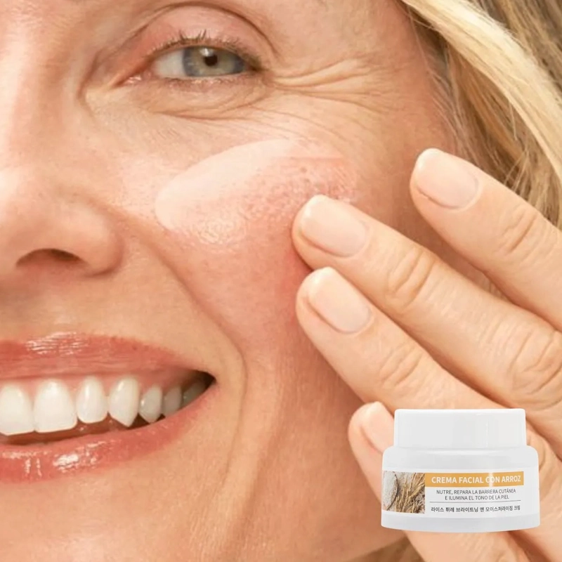 CREMA FACIAL NUTRITIVA EXTRACTO DE ARROZ HIDRATA REPARA LAU - 9