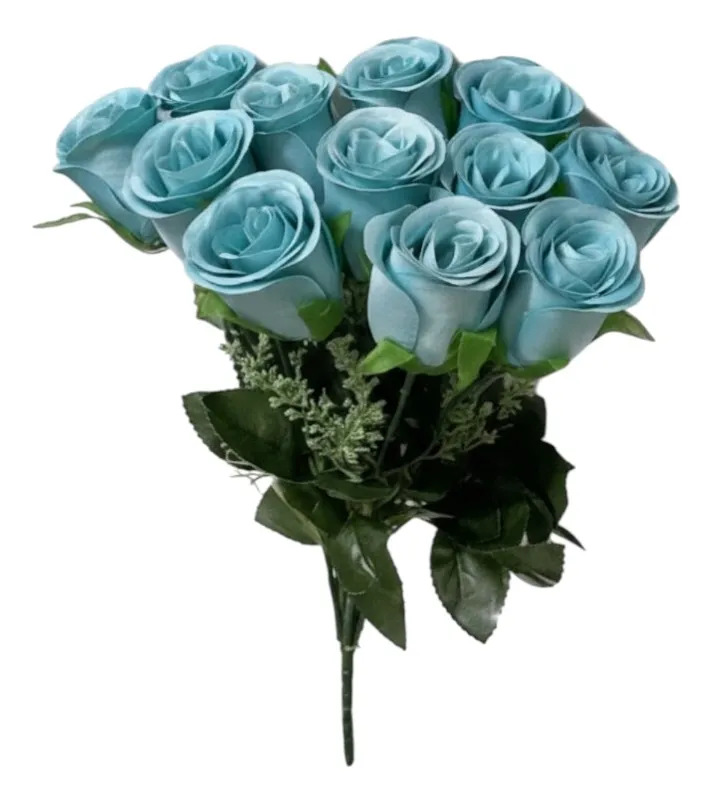 RAMO FLORAL ARTIFICIAL ROSAS DECORATIVAS ADORNO HOGAR JHN - 1