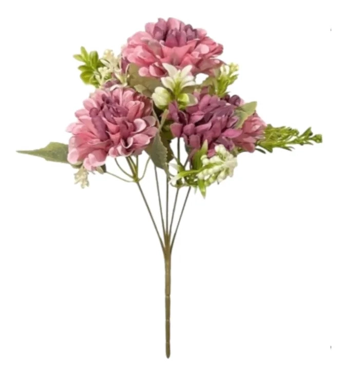 SET 4 RAMO FLORAL ARTIFICIAL FANTASIA ENCANTO CAMPESTRE JHN - 1