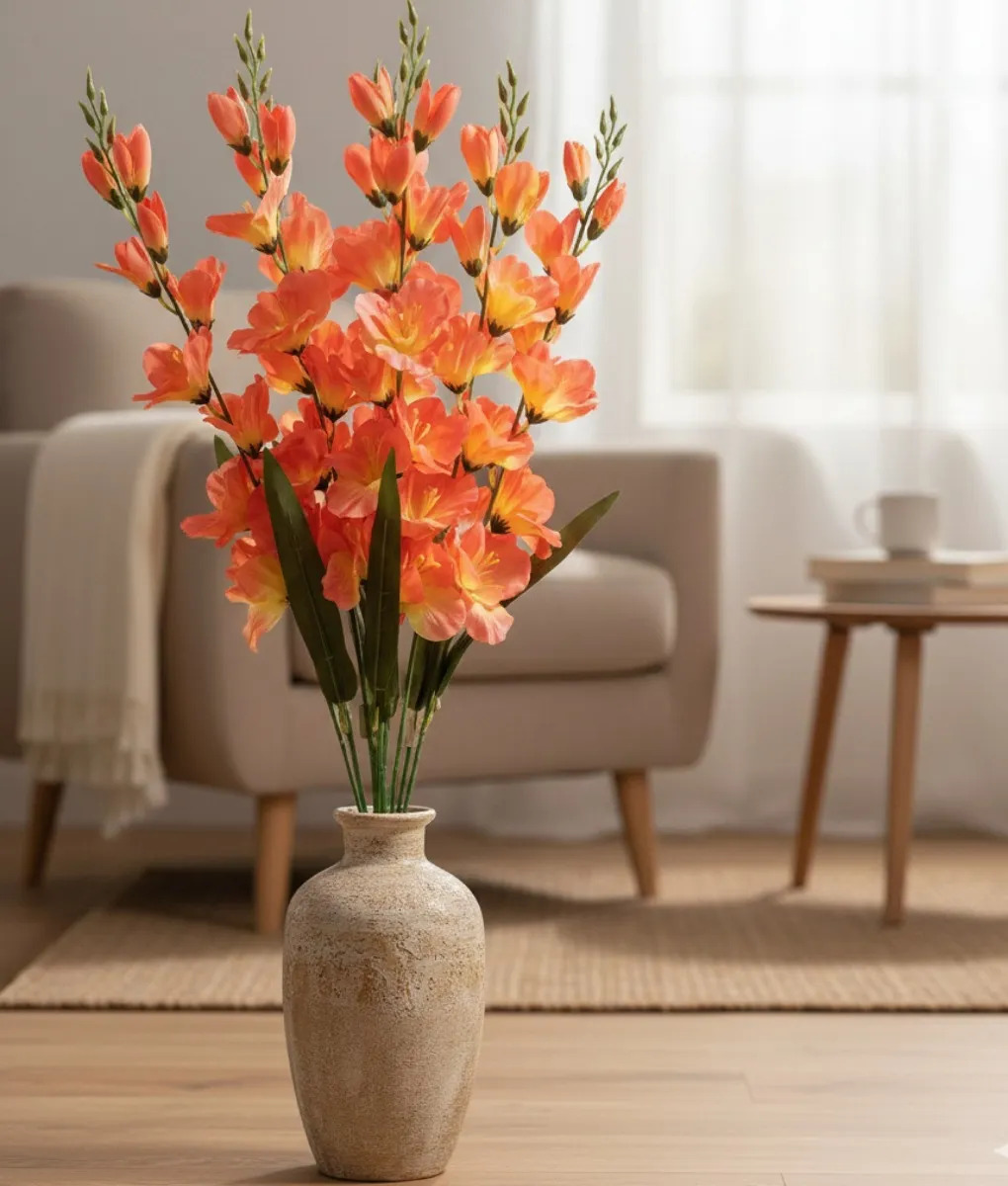 SET 2 RAMO FLORAL DECORATIVO ADORNO ARTIFICIAL ARREGLO JHN - 10