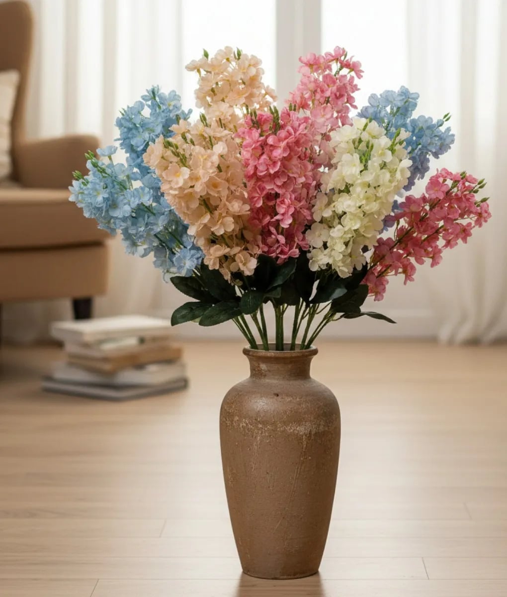 SET 2 RAMO ELEGANTE ARTIFICIAL FLORES DECORATIVAS ADORNO JHN - 5