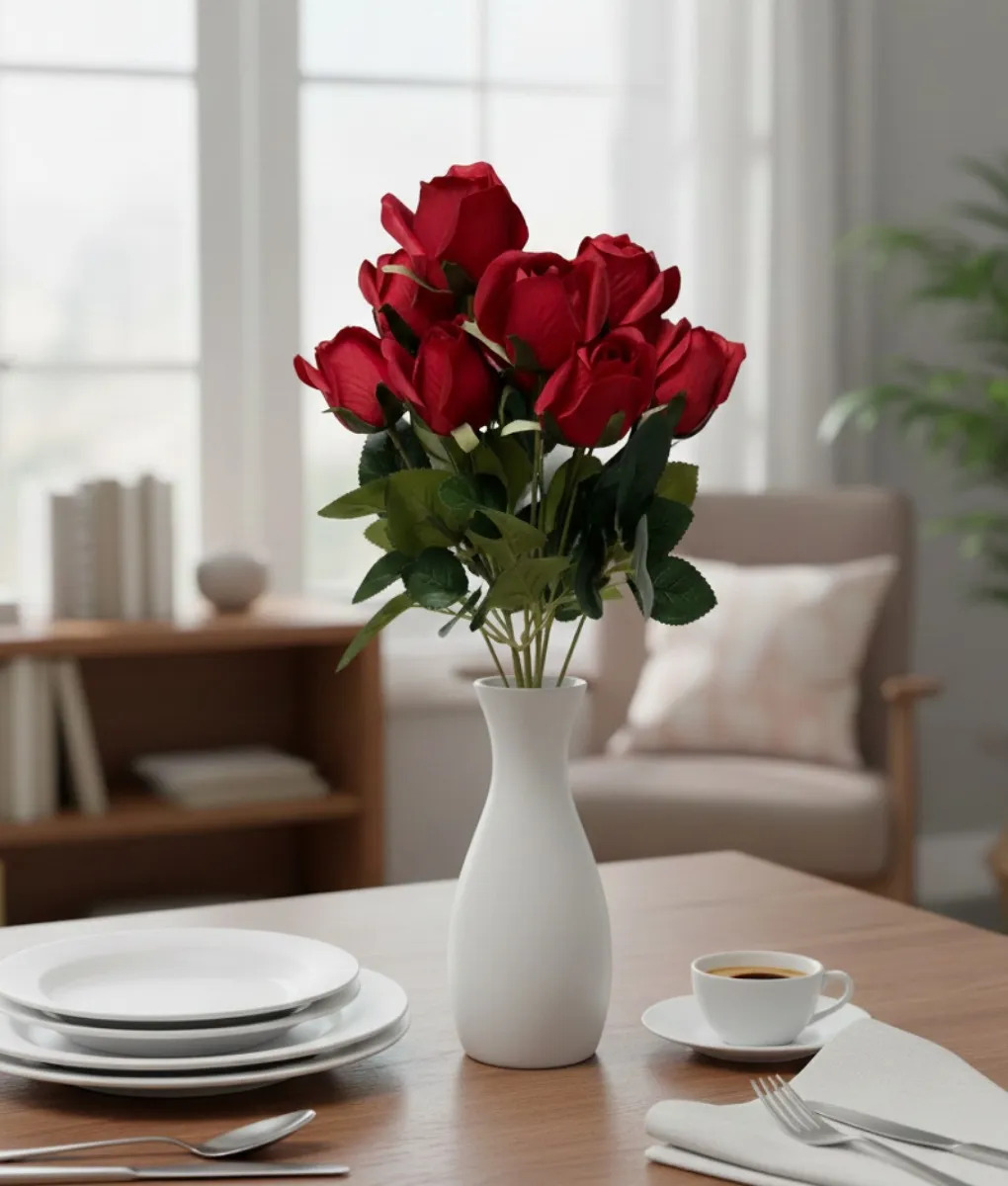RAMO FLORAL ARTIFICIAL ADORNO ELEGANTE DECORATIVO JHN - 7