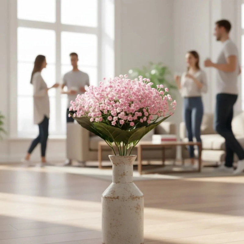 SET 2 RAMO FLORAL DECORATIVO ARTIFICIAL ESTILO ATEMPORAL JHN - 7