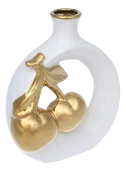 FLORERO DECORATIVO JARRON ADORNO DISEÑO MOTIVO ORGANICO JHN - 1