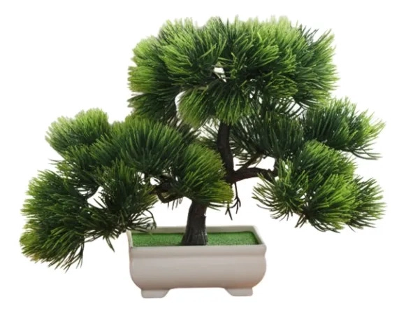 SET 2 PLANTA ARTIFICIAL DECORATIVA BONSAI AGUJAS PINO JHN - 1