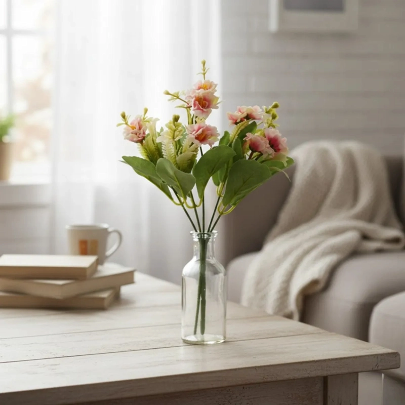 SET 4 RAMO FLORAL ARTIFICIAL BOTANICO ESENCIA SILVESTRE JHN - 8