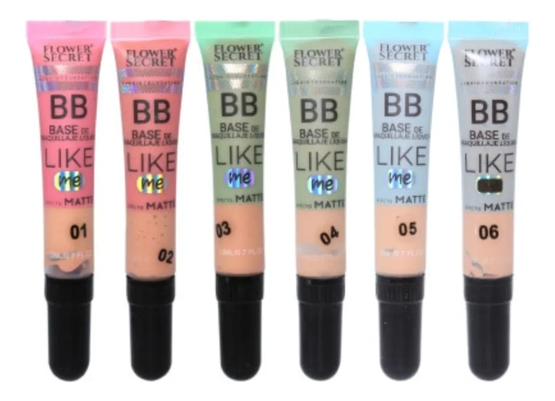 SET 6 BASES DE MAQUILLAJE BB CREAM CORRECTOR BELLEZA LAU - 3