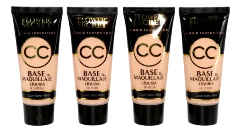 PAQ. 24 BASES DE MAQUILLAJE LIQUIDA ACABADO NATURAL  LAU - 3