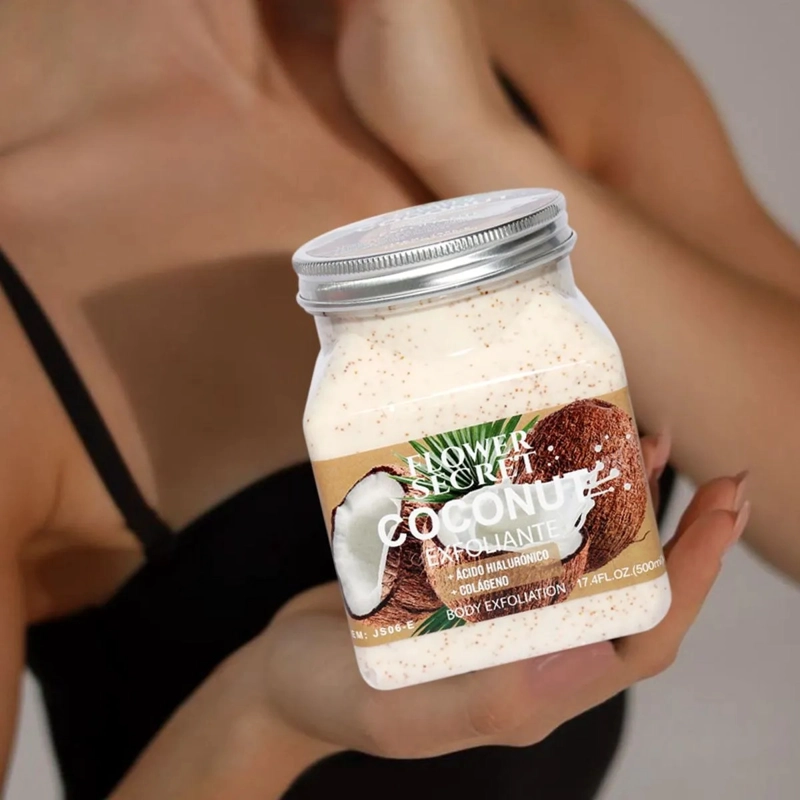 SET 2 CREMAS EXFOLIANTE CORPORAL COCONUT NUTRE HIDRATA LAU - 5
