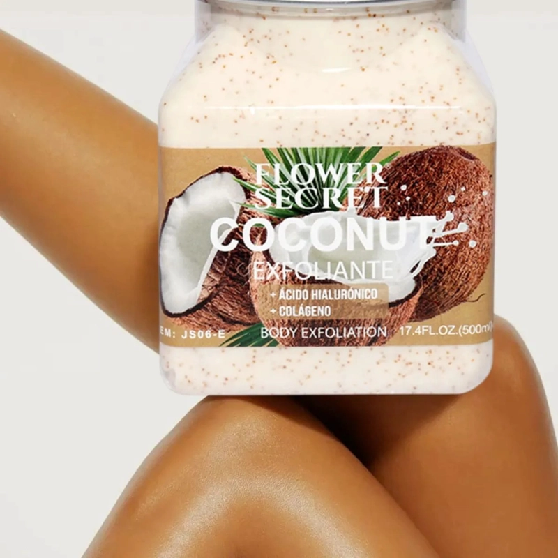 SET 2 CREMAS EXFOLIANTE CORPORAL COCONUT NUTRE HIDRATA LAU - 7