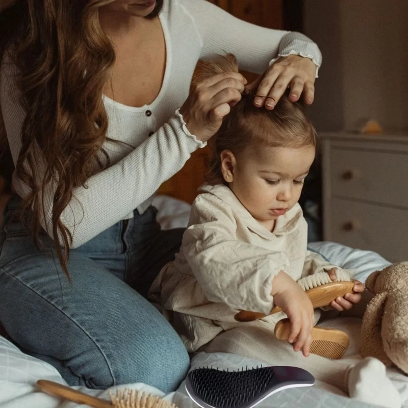SET 2 CEPILLOS DE CABELLOS ANTIFRIZZ COLORIDOS LAU - 7