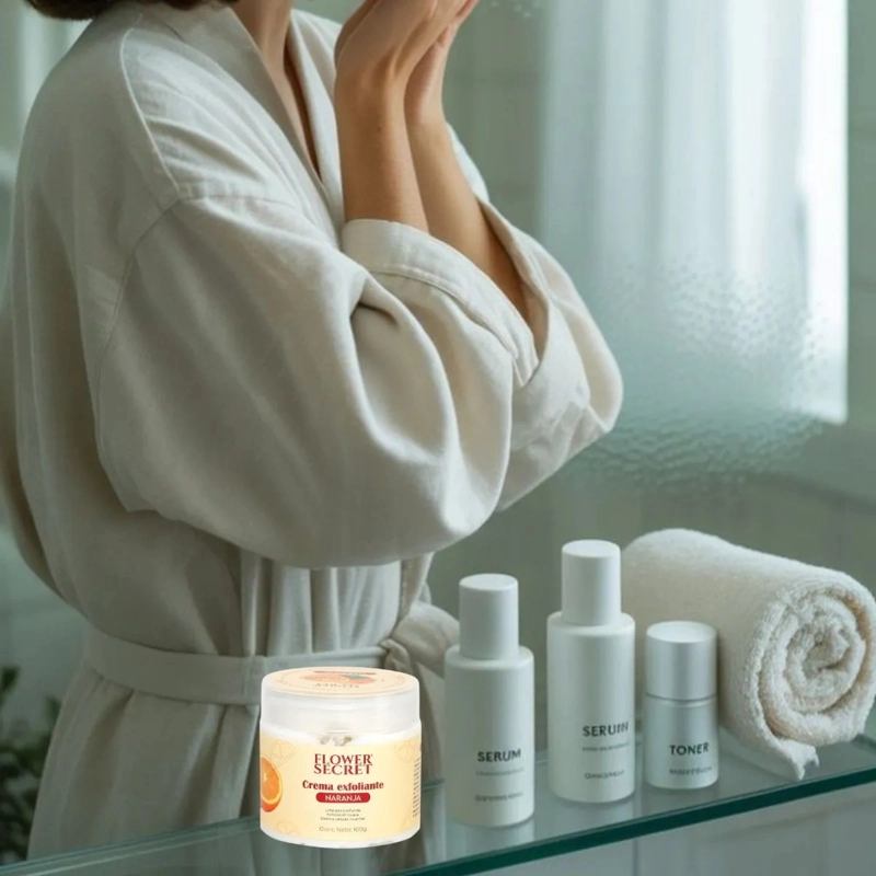 PAQ 12 CREMAS EXFOLIANTE FACIAL VITAMINA C LIMPIEZA LAU - 4