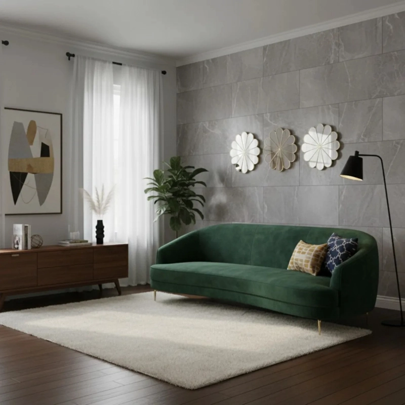 SET 3 ESPEJO DECORATIVO PARED ADORNO FORMA FLOR MODERNA JHN - 2