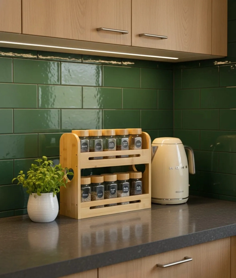 ESPECIERO ORGANIZADOR COCINA 2 NIVELES DISEÑO MODERNO JHN - 2