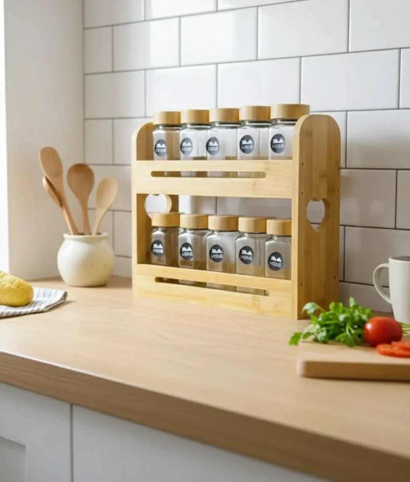 ESPECIERO ORGANIZADOR COCINA 2 NIVELES DISEÑO MODERNO JHN - 6