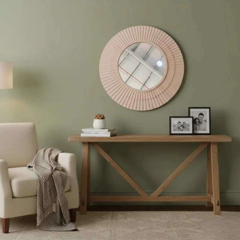 ESPEJO DECORATIVO PARED MODERNO DISEÑO ONDAS RADIALES JHN - 8