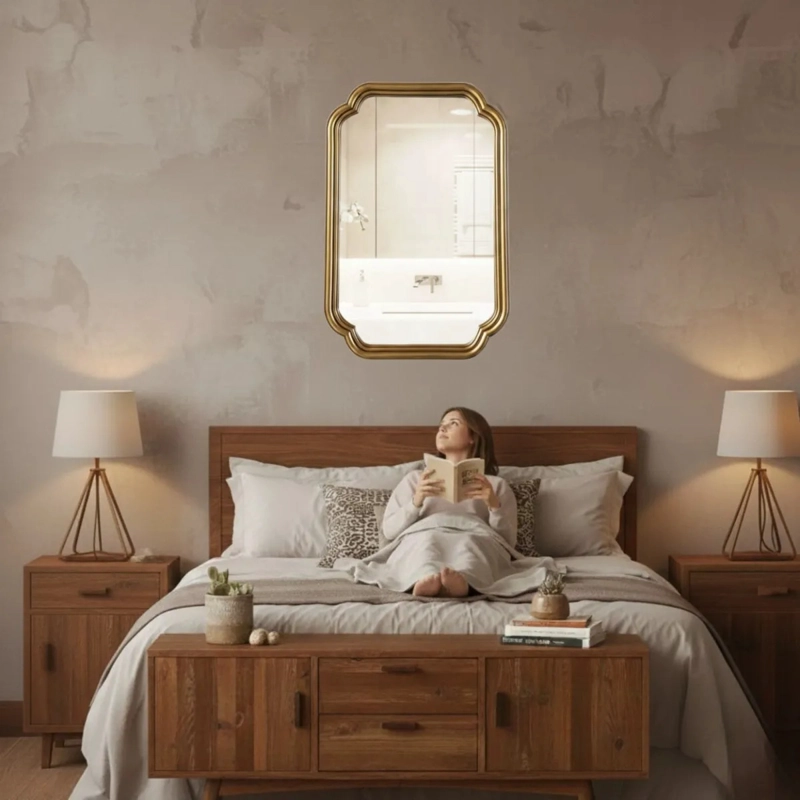 ESPEJO PARED DECORATIVO VINTAGE ESTILO BARROCO MODERNO JHN - 5