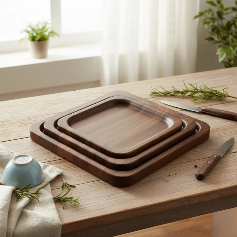 SET 3 BANDEJA DECORATIVA MULTIUSO DISEÑO MINIMALISTA JHN - 2