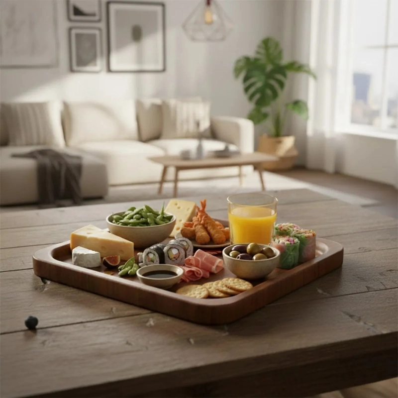 SET 3 BANDEJA DECORATIVA MULTIUSO DISEÑO MINIMALISTA JHN - 8