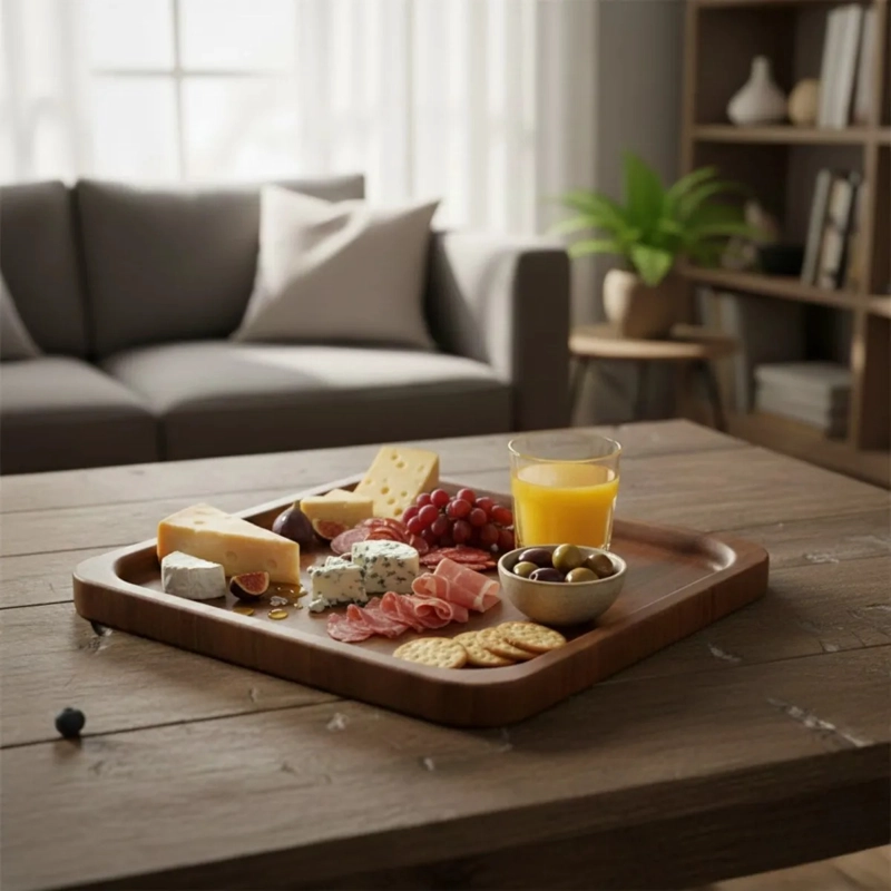 SET 3 BANDEJA DECORATIVA MULTIUSO DISEÑO MINIMALISTA JHN - 9