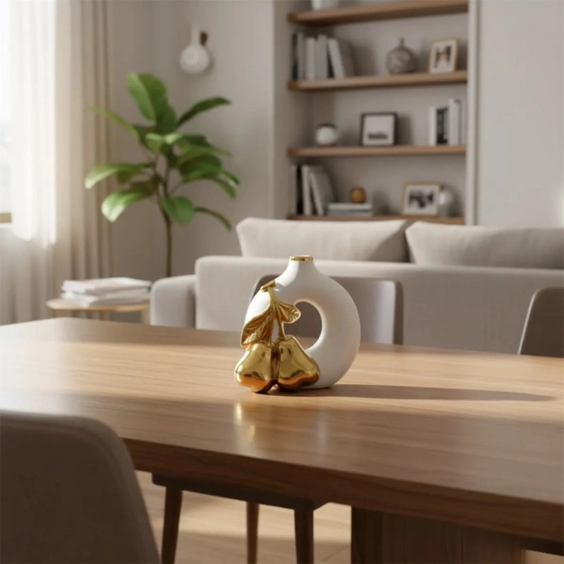 FLORERO DECORATIVO JARRON MODERNO MINIMALISTA FRUTAL JHN - 6