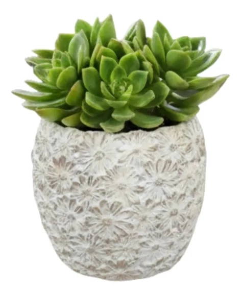 MACETA DECORATIVA DISEÑO FLORES MACETERO MINIMALISTA JHN - 3