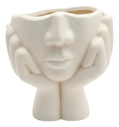 FLORERO DECORATIVO DISEÑO MODERNO CABEZA PENSANTE JHN - 1